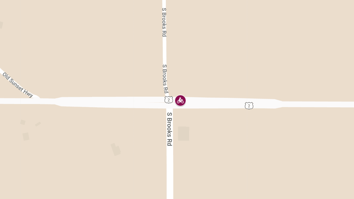 Motorcyclist Killed in Accident on Hwy 2 near Brooks Rd