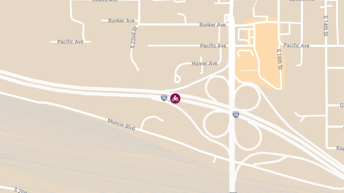 Motorcyclist Seriously Injured in Rear-End Crash on I-70 Near 18th St