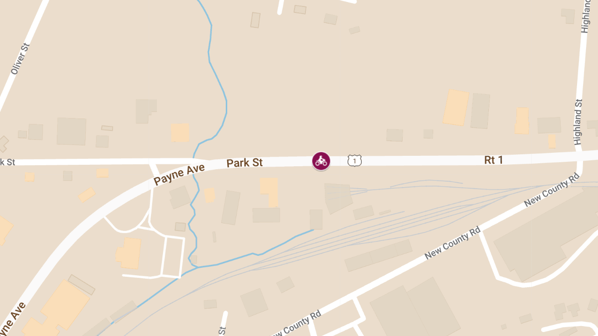 Motorcyclist Suffers Life-Threatening Injuries in Crash on Rte 1 Near Park St