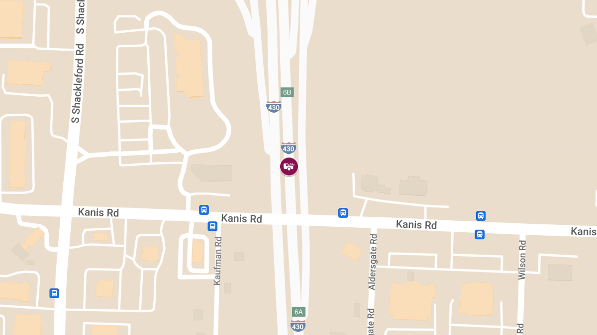 Multi-Vehicle Accident at I-430 SB Exit 6A