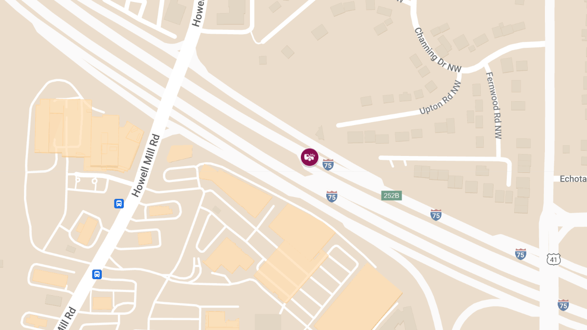 Multi-Vehicle Crash on I-75 Near Howell Mill Rd