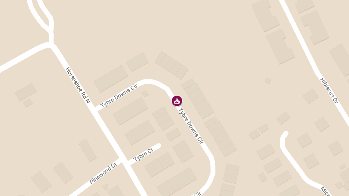One Injured in Residential Fire on Tybre Downs Cir