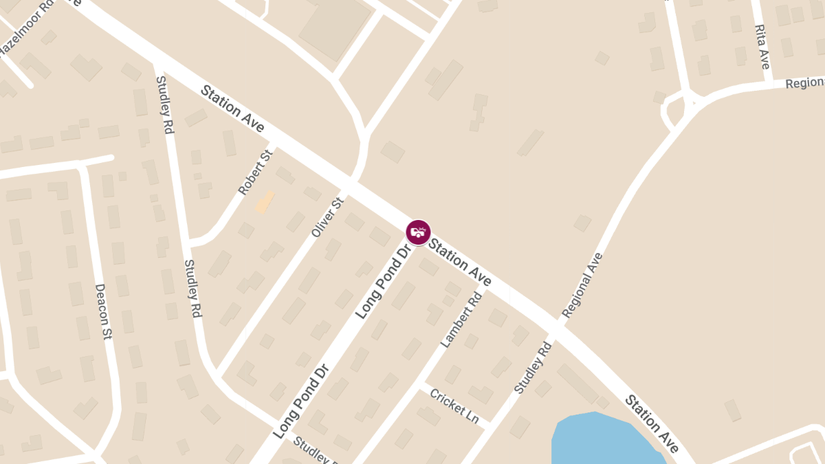 One Injured in Two-Vehicle Crash at Station Ave and Long Pond Dr