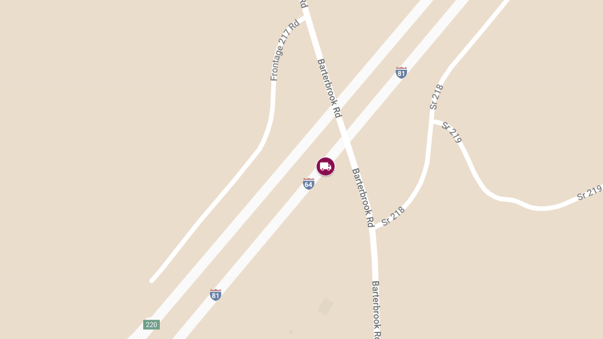 Patient Injured in Vehicle-Dump Truck Collision on I-64WB