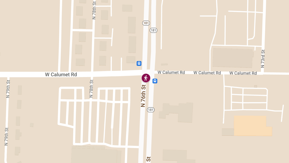 Pedestrian Accident at 7300 blk N 76th St