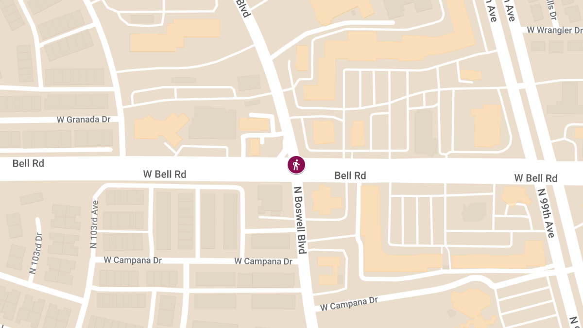 Pedestrian Accident at Bell Rd and Boswell Blvd