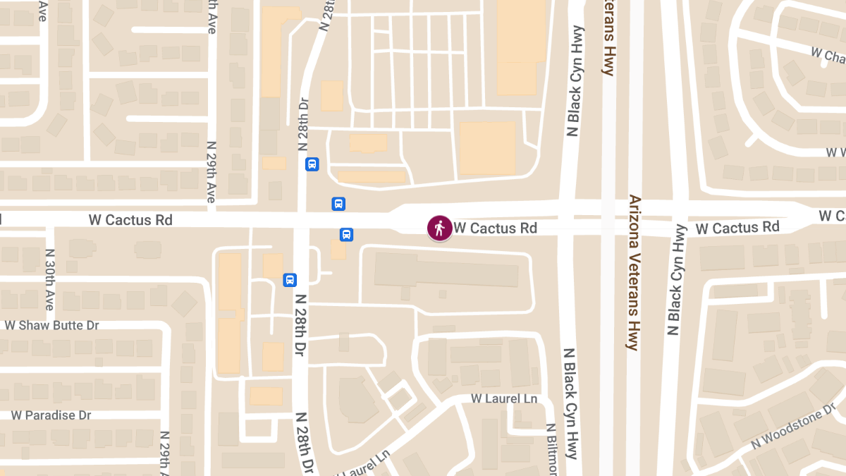 Pedestrian Accident on Cactus Rd West of I-17