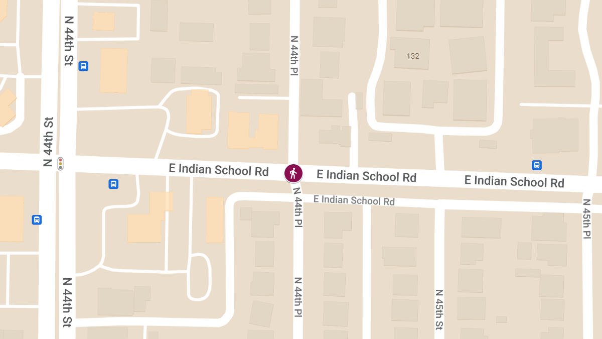 Pedestrian Accident on Indian School Rd east of 44th St