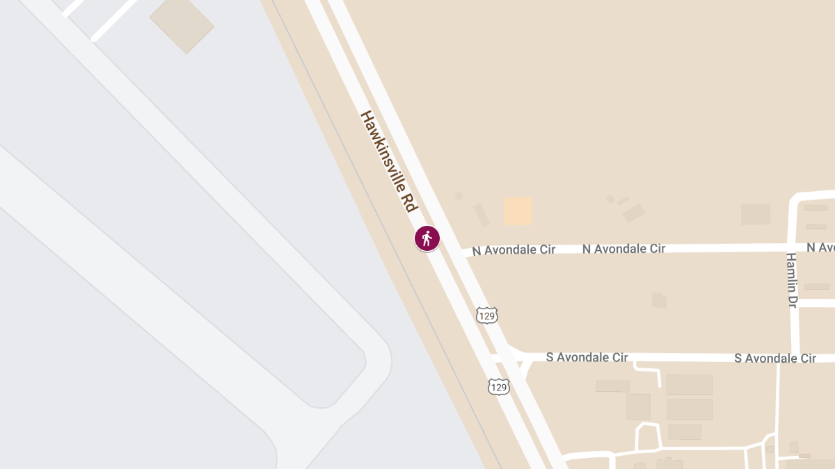 Pedestrian Fatality on Hawkinsville Rd