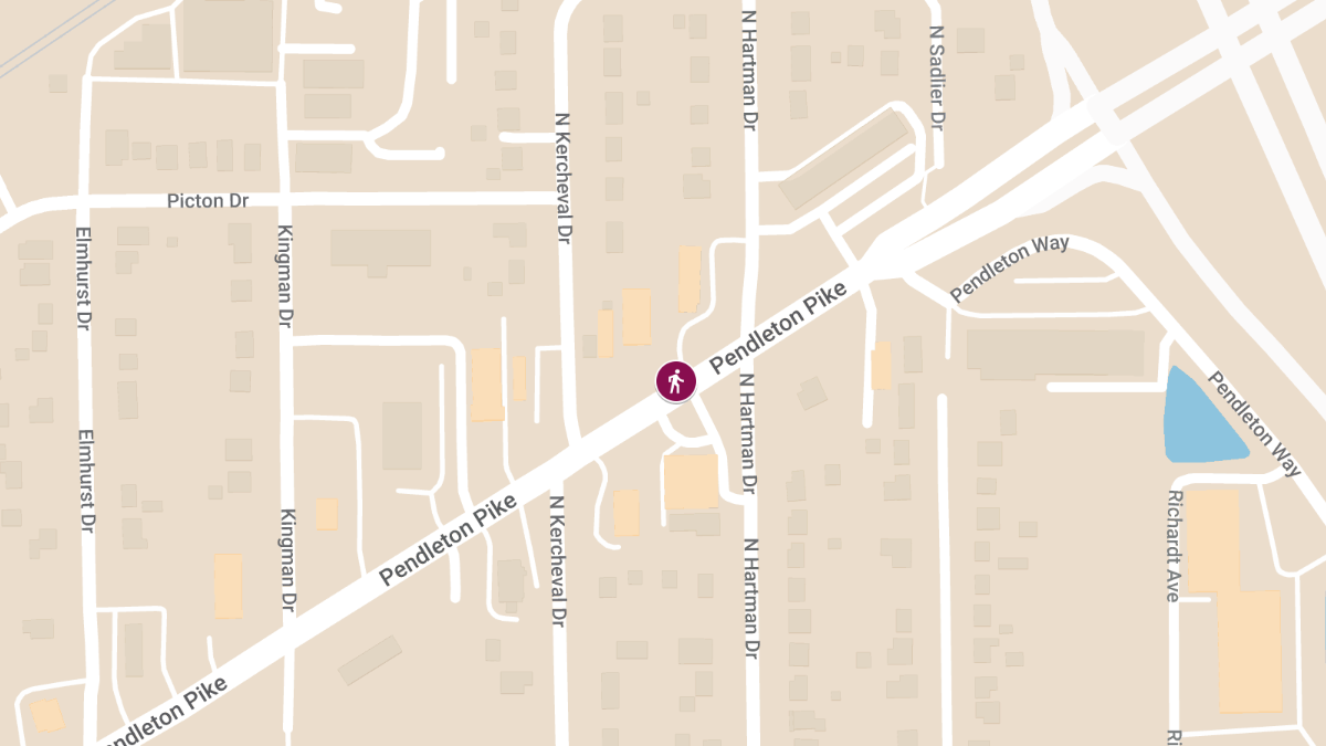 Pedestrian Incident at 7339 Pendleton Pike