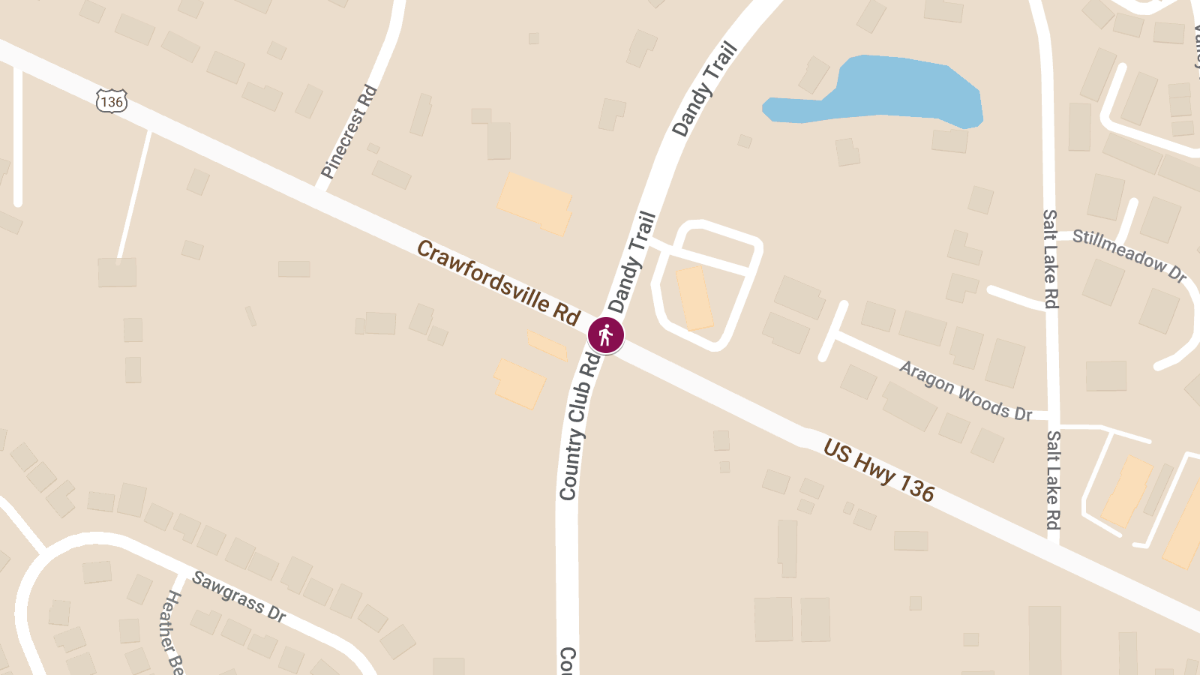 Pedestrian Incident at 8311 Crawfordsville Rd