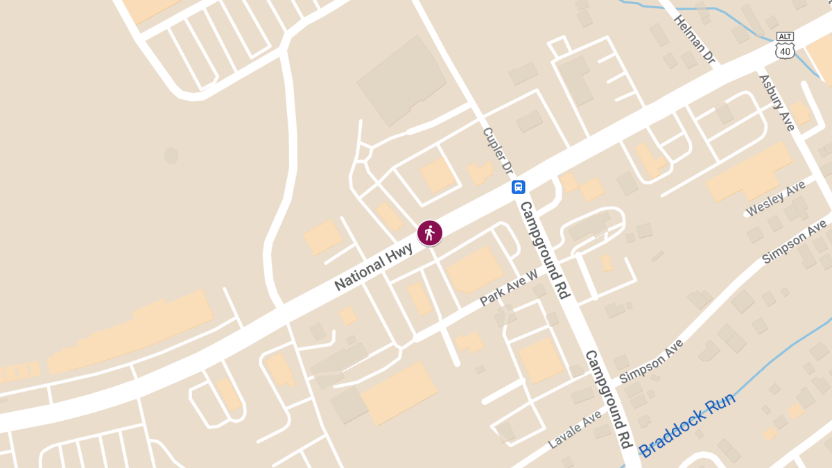 Pedestrian Injured in Accident on National Hwy Near State Police Barracks