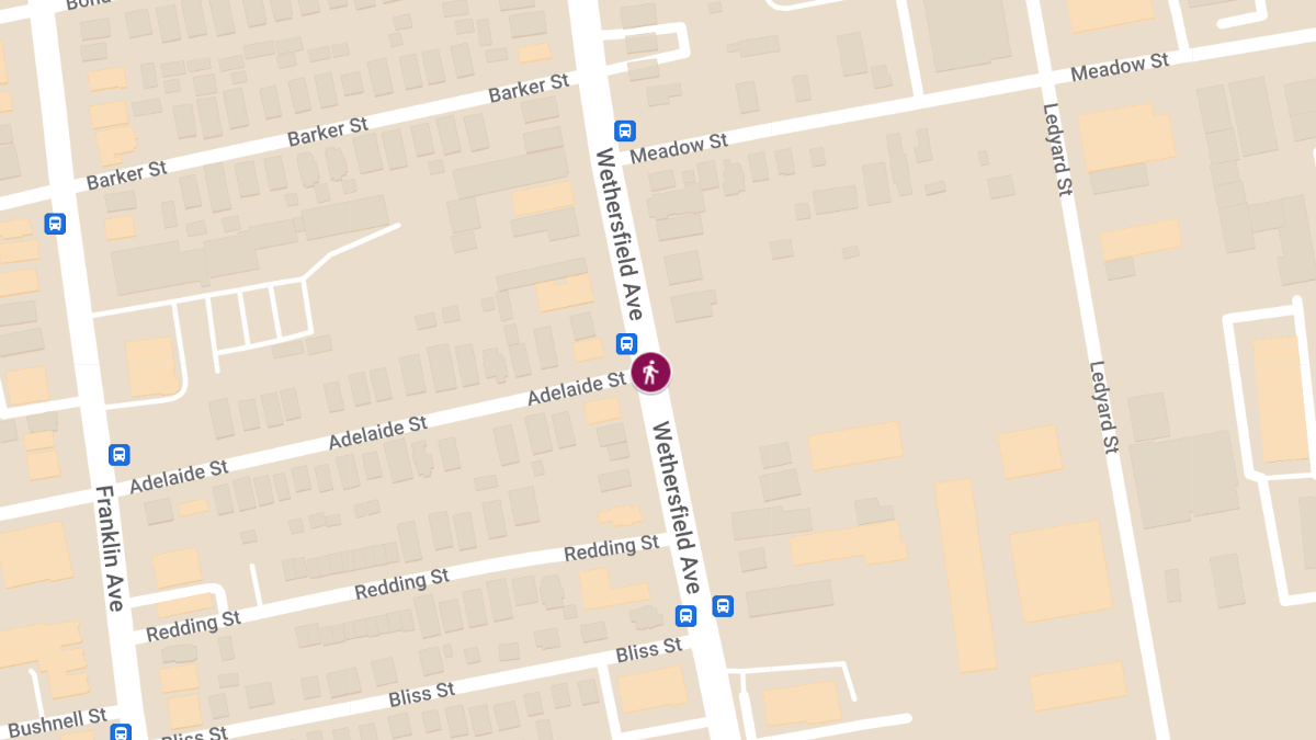 Pedestrian Injured in Crash on Wethersfield Ave