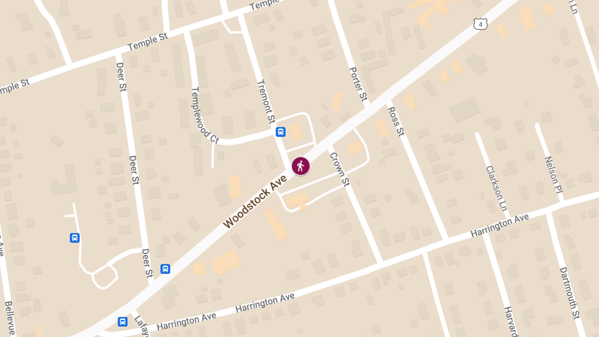 Pedestrian Injured in Crash on Woodstock Ave