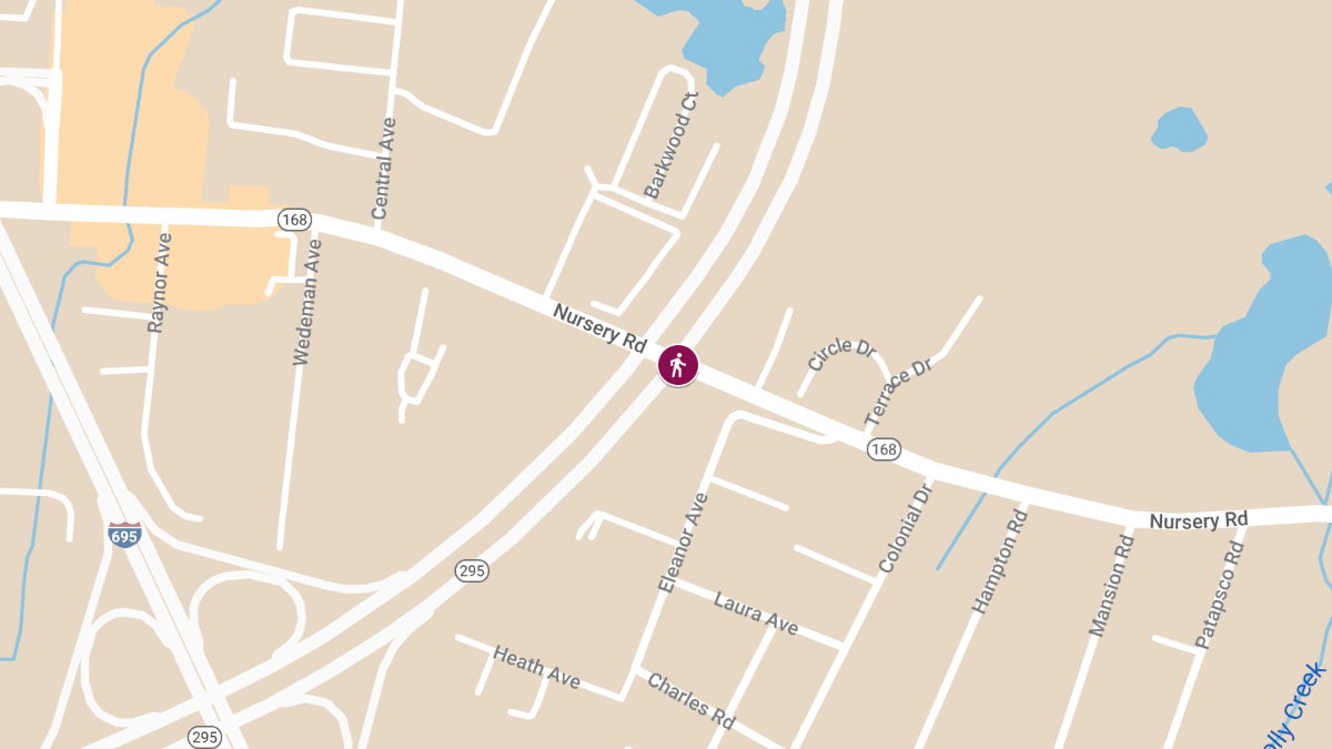 Pedestrian Injured in Two-Vehicle Accident on Rte 295 at Nursery Rd