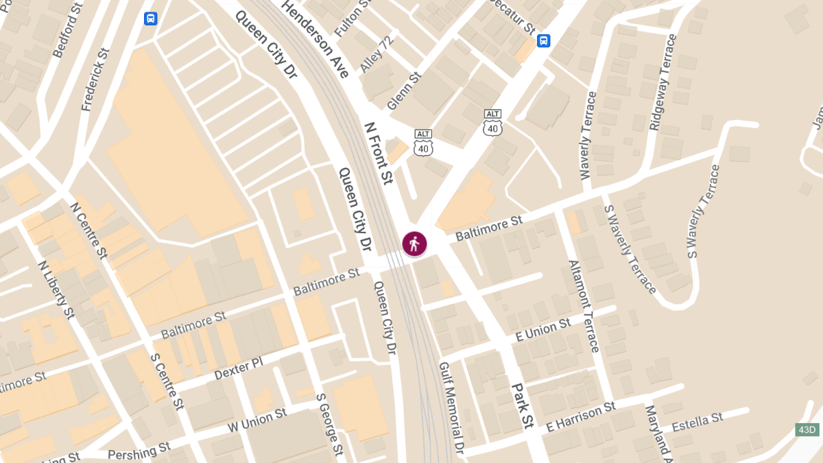 Pedestrian Injured in Vehicle Accident at Henderson Ave and Baltimore Ave