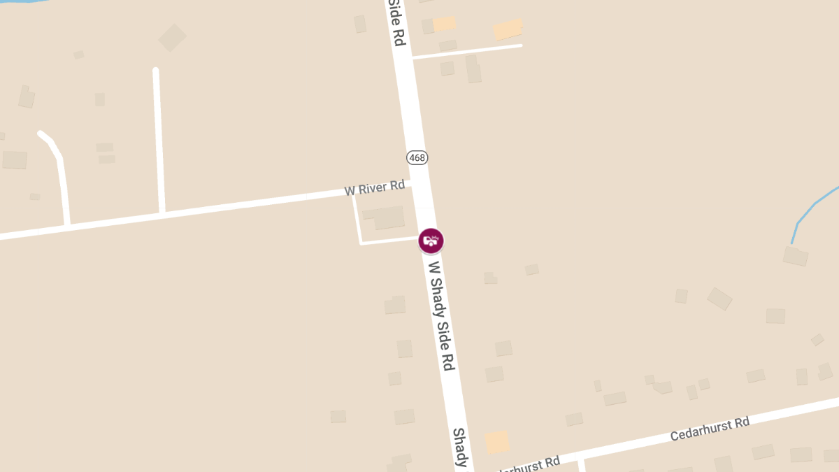 Pedestrian Injured in Vehicle Accident on Shady Side Rd Near W River Rd