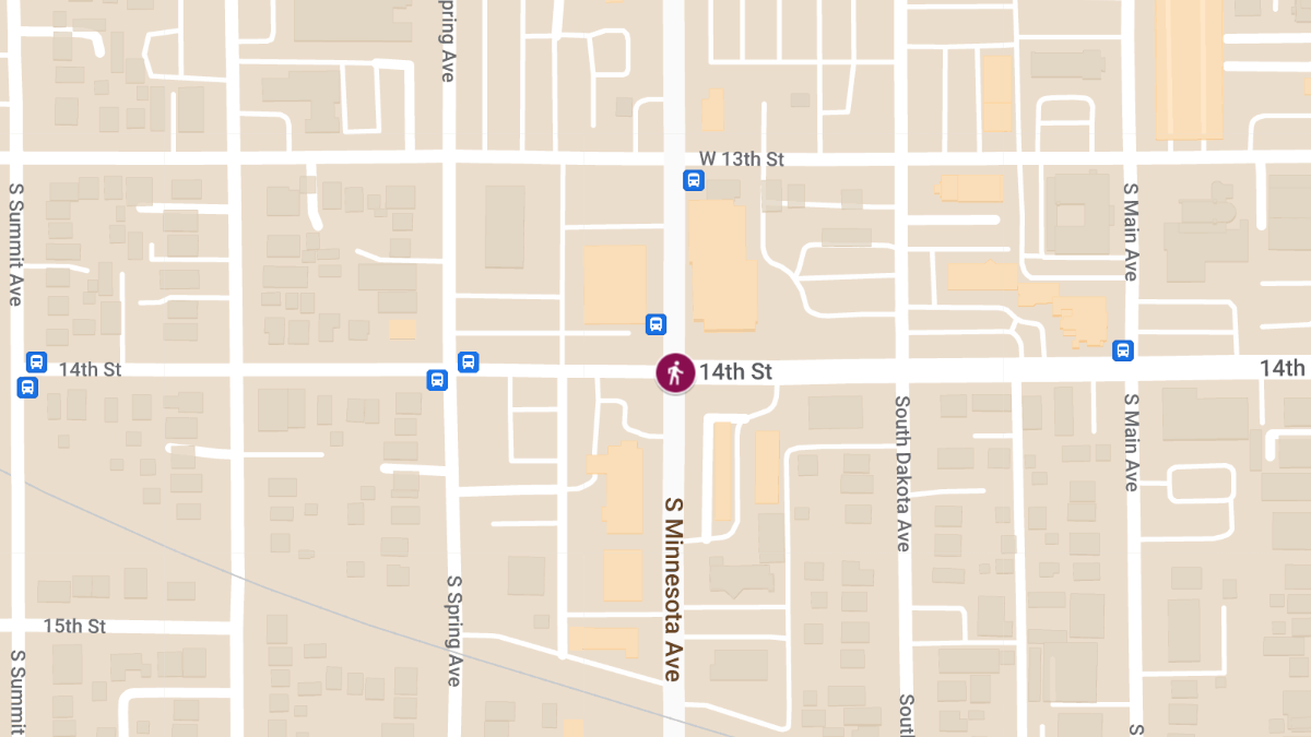 Pedestrian Injured in Vehicle Accident on W 14th St and S Minnesota Ave