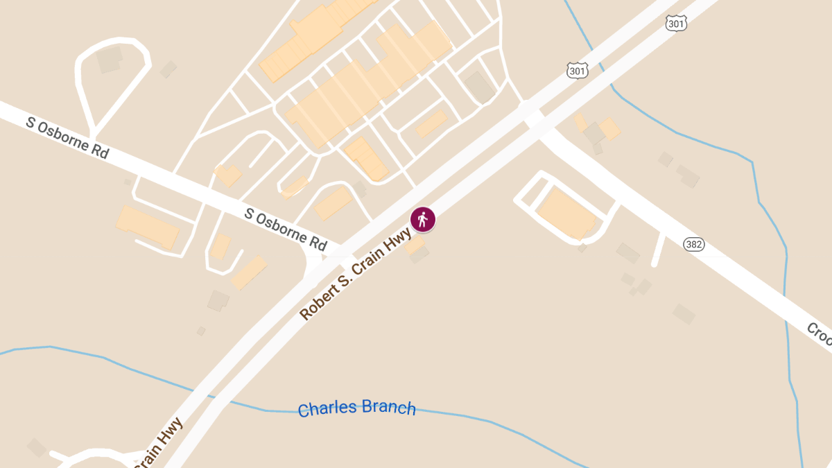 Pedestrian Killed in Accident on Crain Hwy near Croom Rd