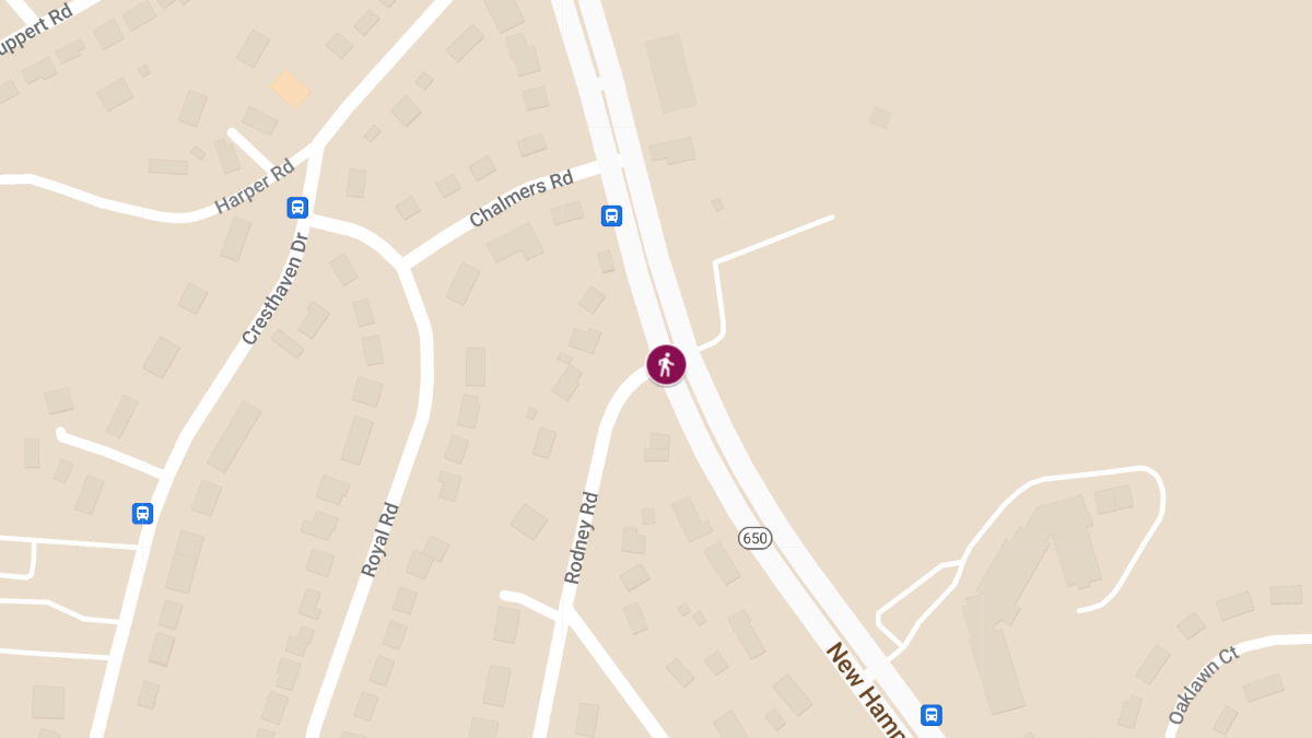 Pedestrian Killed in Accident on New Hampshire Ave and Rodney Rd