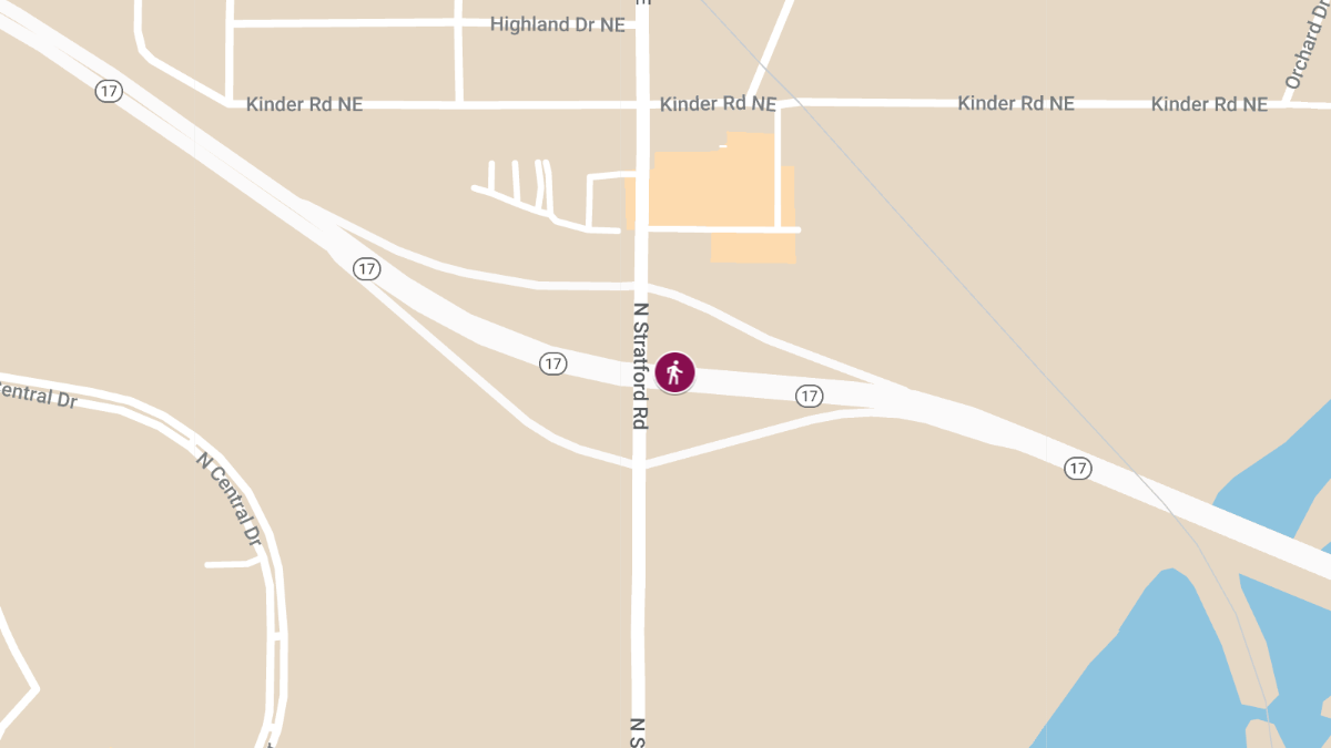 Pedestrian Killed in Accident on SR 17 at Stratford Rd