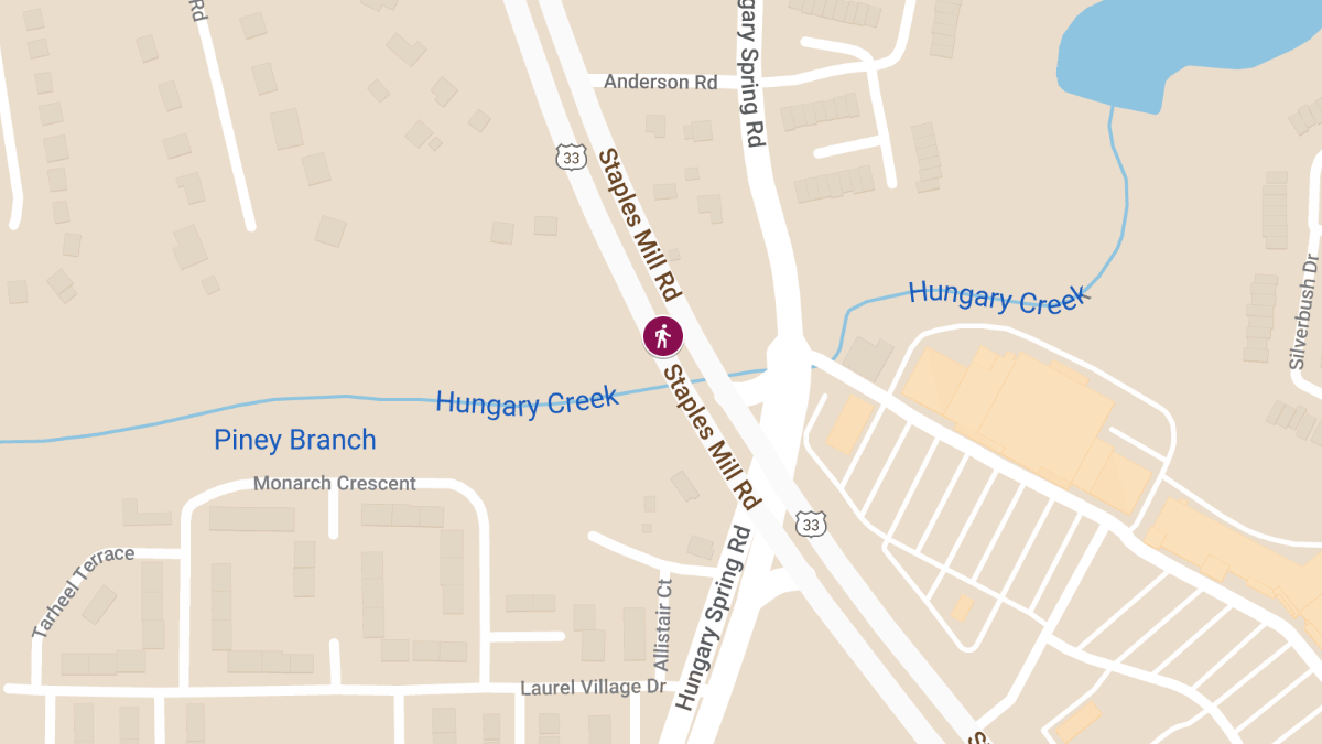 Pedestrian Killed in Accident on Staples Mill Rd near Hungary Spring Rd