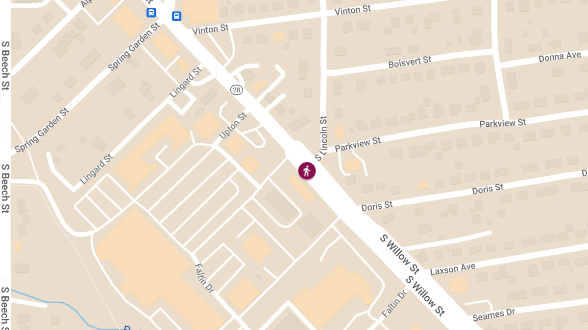 Pedestrian Struck and Injured at S Willow St (Rte 28) & S Lincoln St