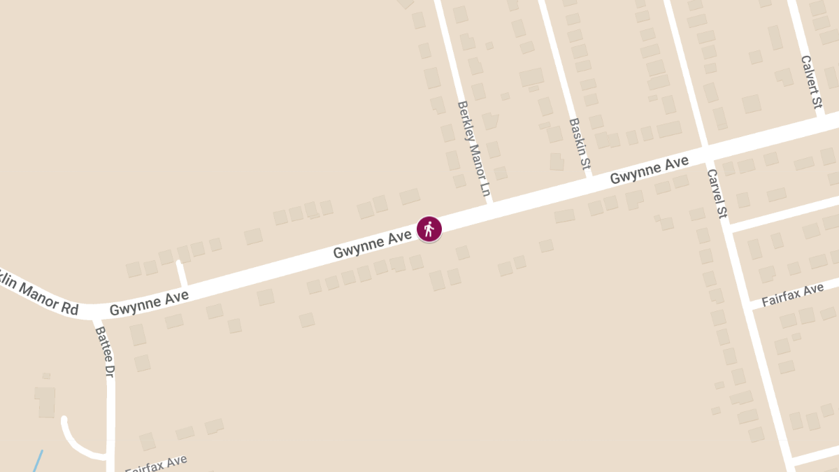 Pedestrian on Scooter Injured in Accident on Gwynne Ave near Berkley Manor Ln