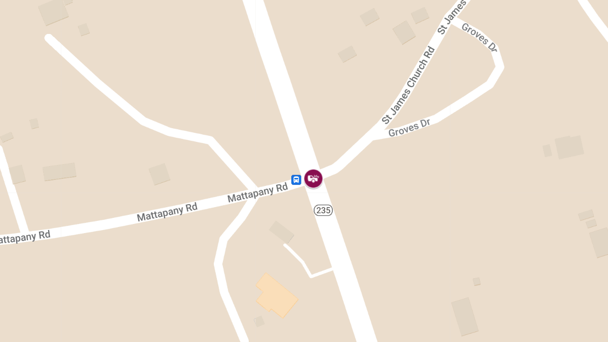 Rear-End Collision at Three Notch Rd and Mattapany Rd