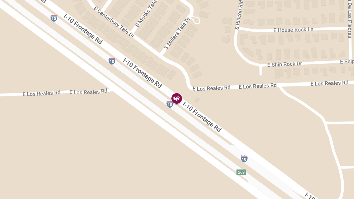 Rollover Accident with Injuries at Silverlake and I-10 Frontage Road