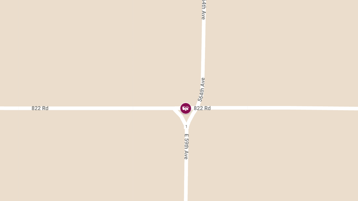 Rollover Crash Injures Four Near 564th Ave and 822nd Rd