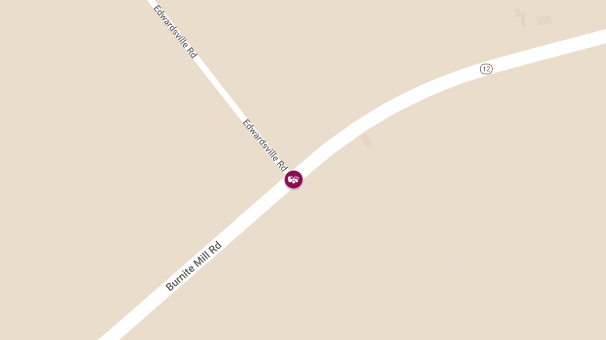 Rollover Crash at Burnite Mill Rd and Edwardsville Rd