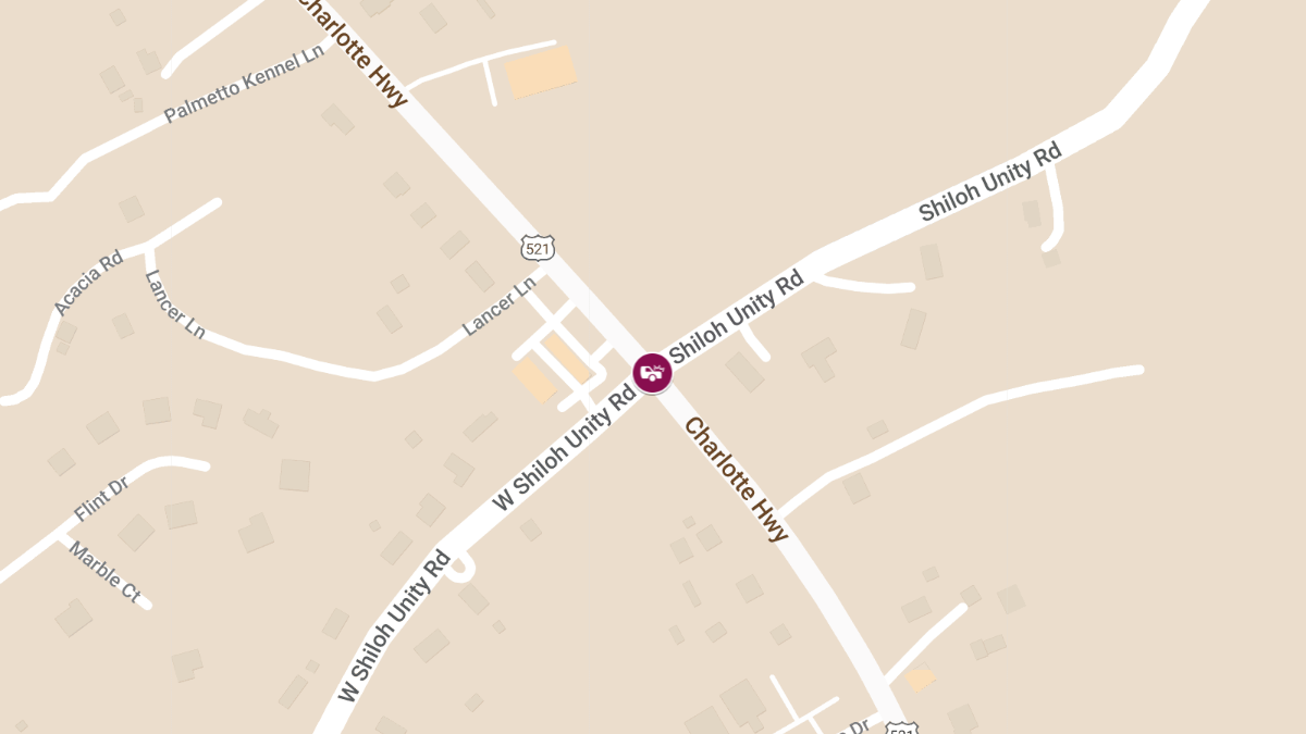 Serious Car Accident at US 521 and Shiloh Unity Rd