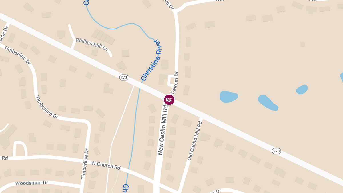 Serious Crash with Injuries at Nottingham Rd and Casho Mill Rd