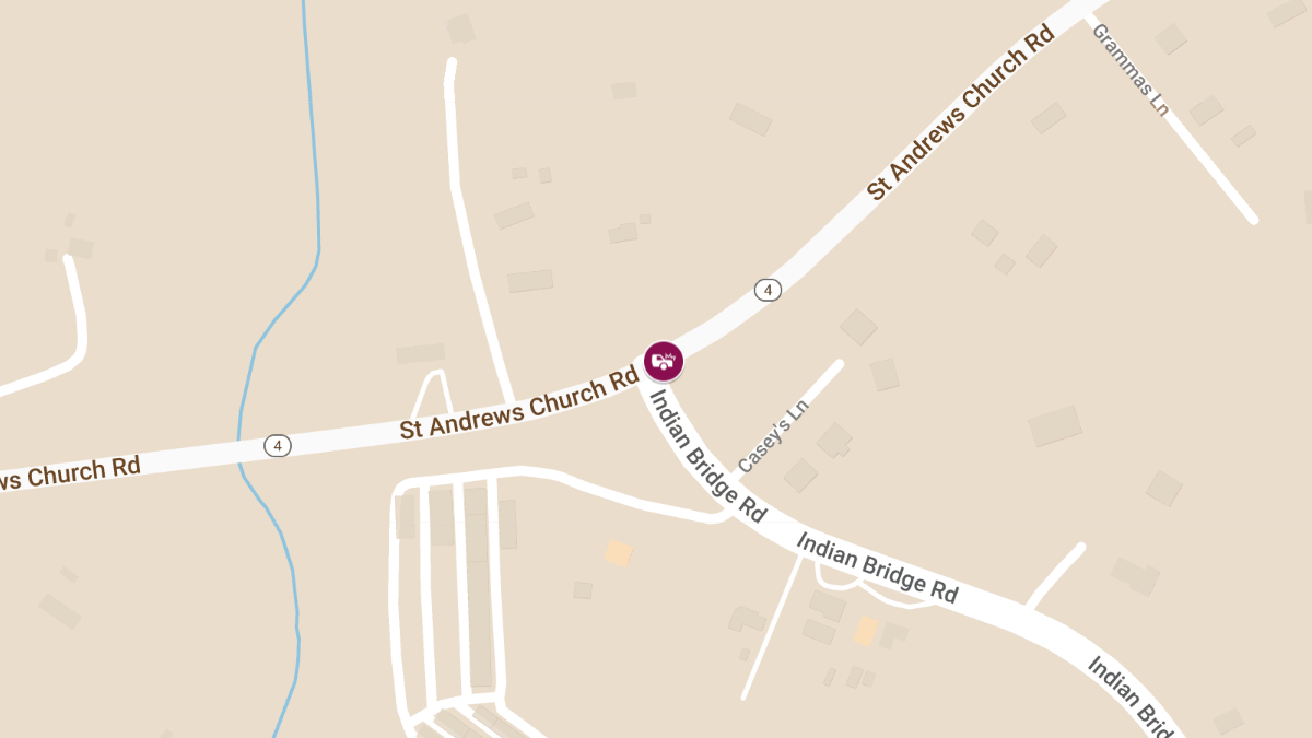 Serious Motor Vehicle Accident at St. Andrews Church Rd and Indian Bridge Rd