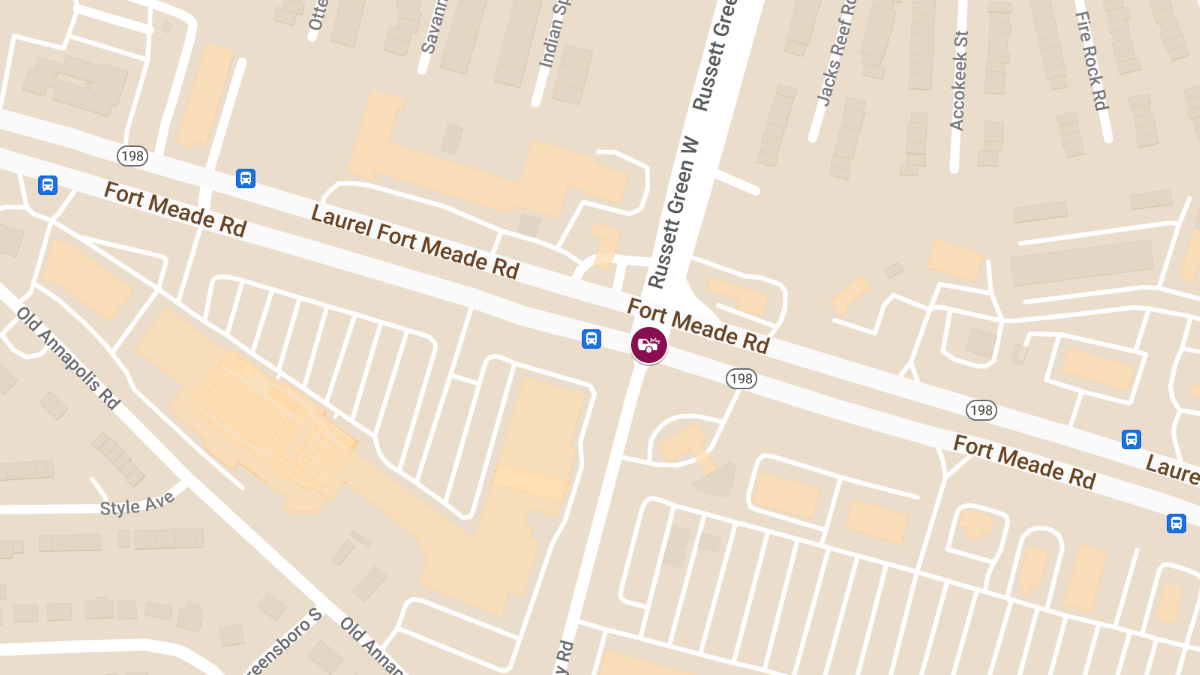 T-Bone Collision at Laurel Fort Meade Rd & Russett Green W