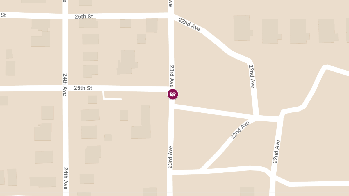 Traffic Accident with Injury at 25th St and 23rd Ave