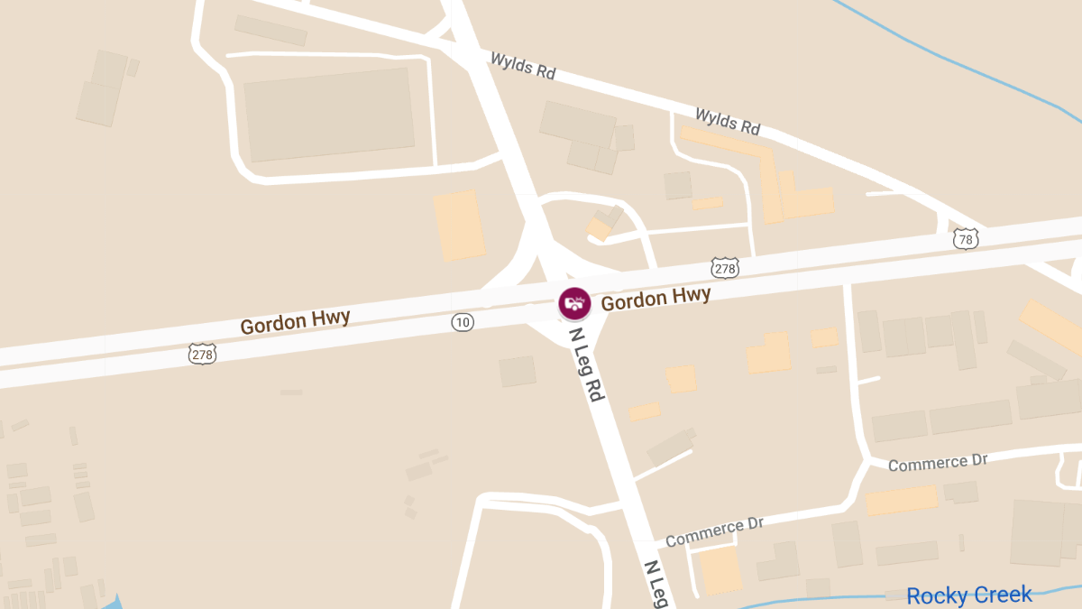 Traffic Accident with Injury at Gordon Hwy & North Leg Rd