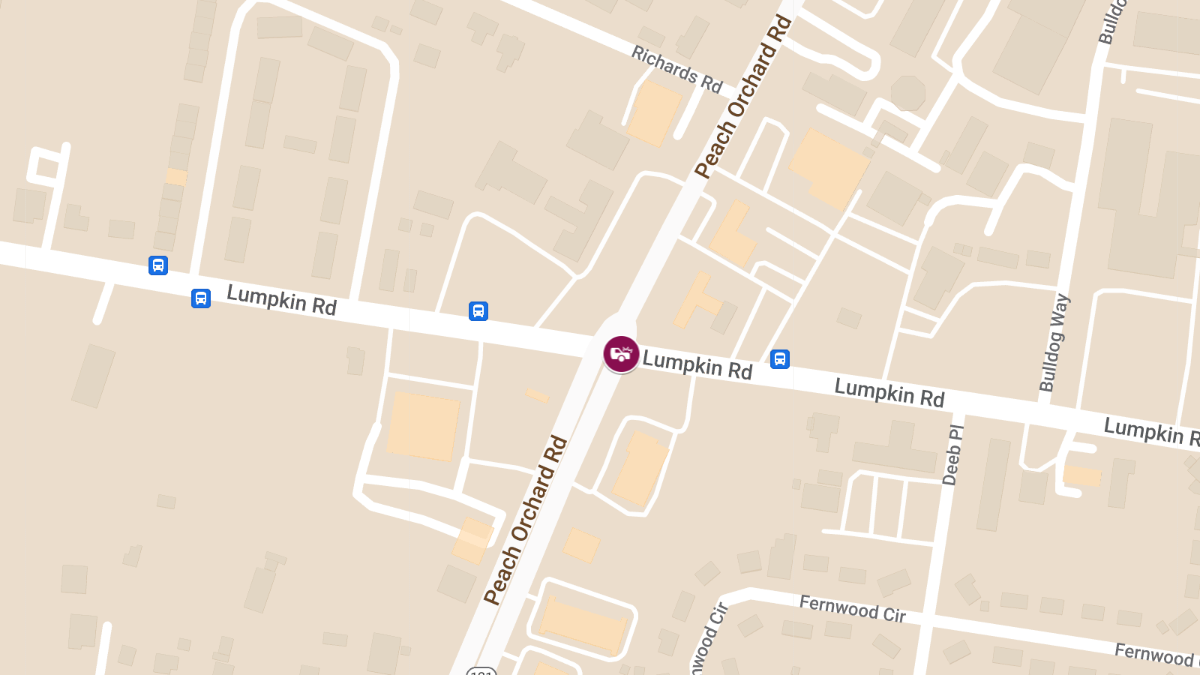 Traffic Accident with Injury at Lumpkin Rd and Peach Orchard Rd