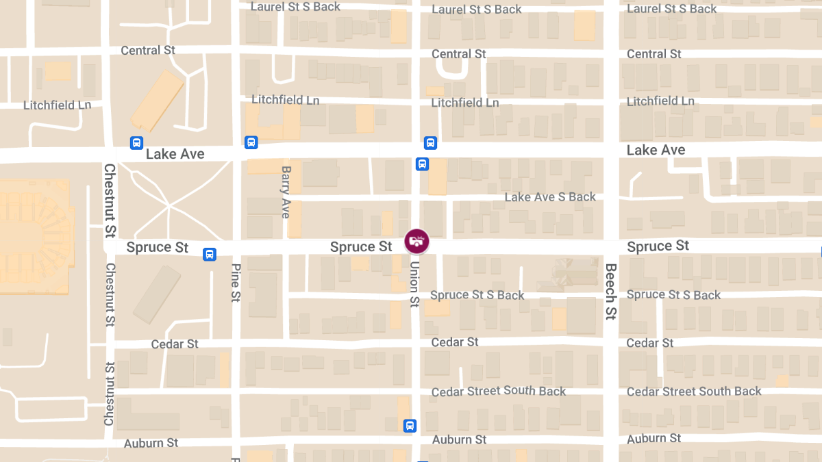 Traffic Accident with Injury at Spruce St and Union St