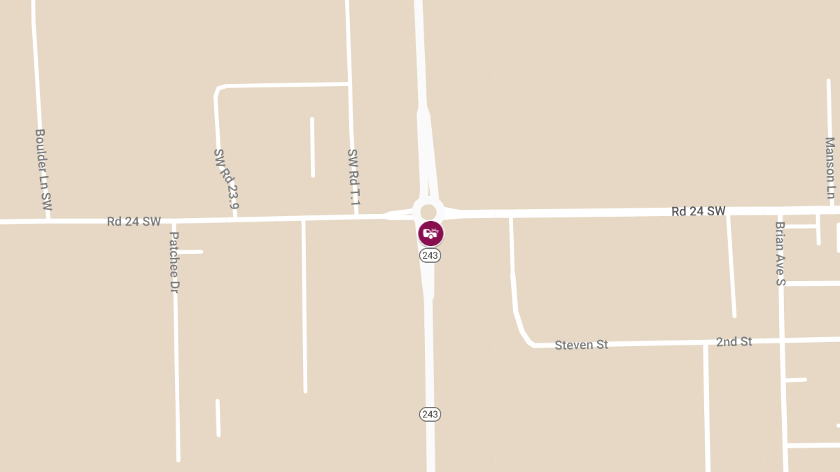 Traffic Crash on Highway 243 Injures Two