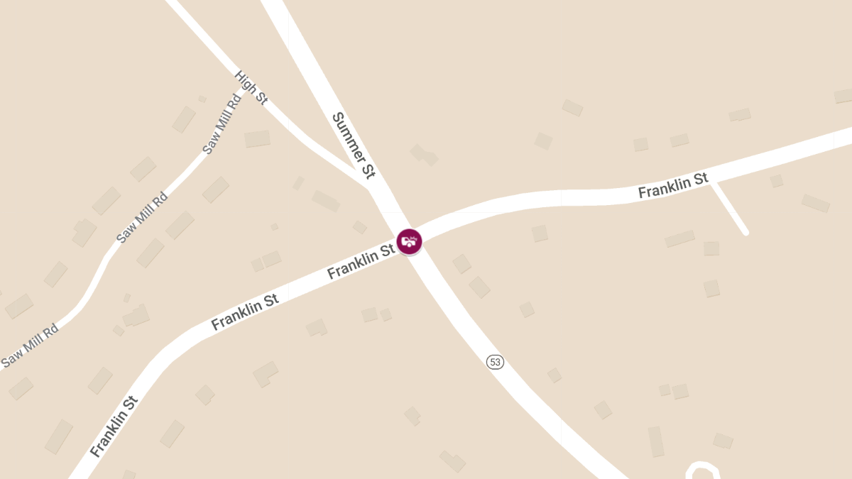 Two-Car Accident at Summer St and Franklin St