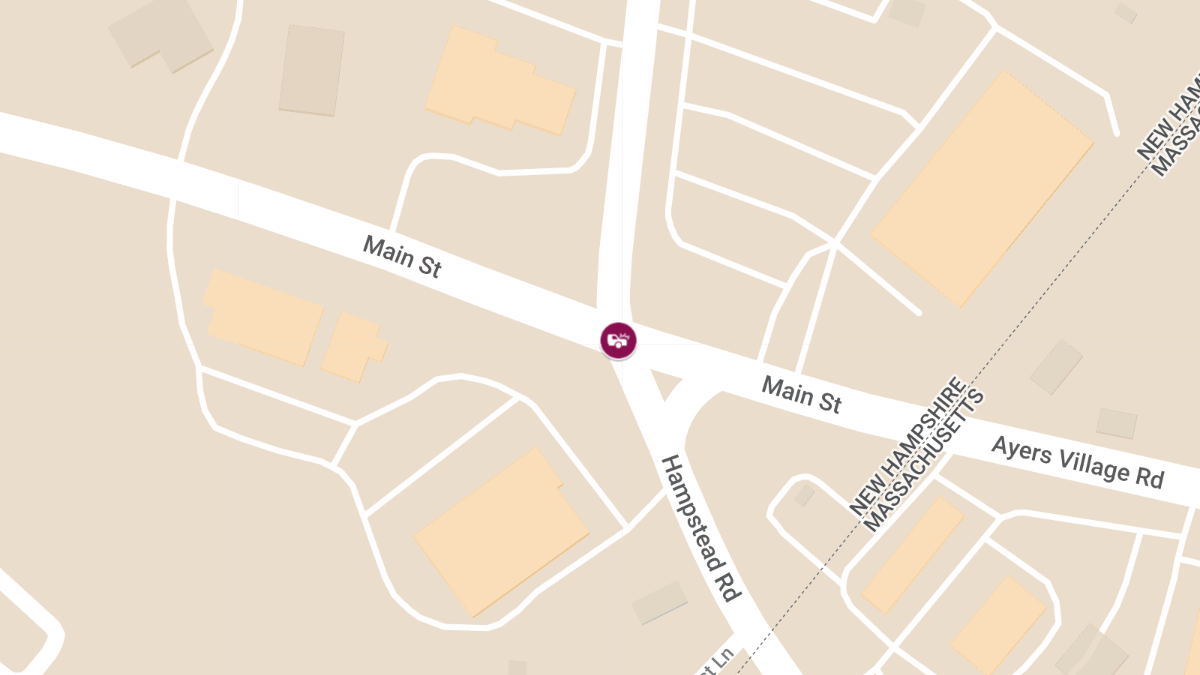Two-Car Collision at Main St and Hampstead Rd