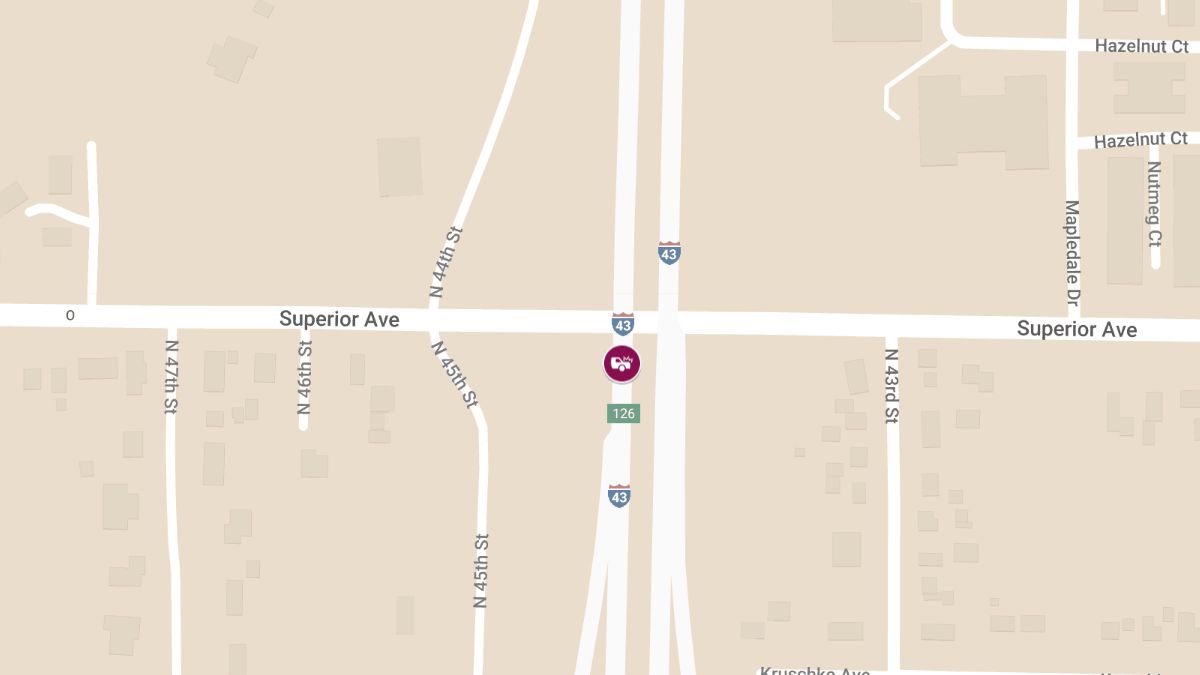 Two-Car Crash on I-43 Results in Injuries