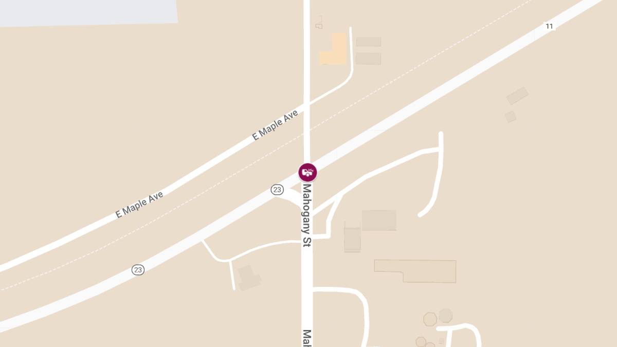 Two Injured in Crash at HWY 23 & Mahogany St