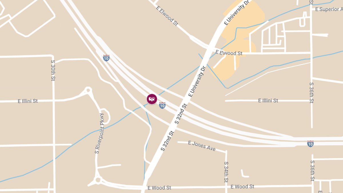 Two Injured in Crash on I-10 Near University Dr