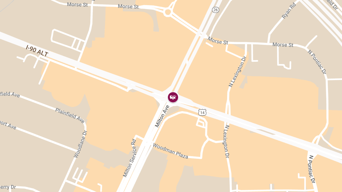 Two-Vehicle Accident with Injuries at Humes Rd and Milton Ave