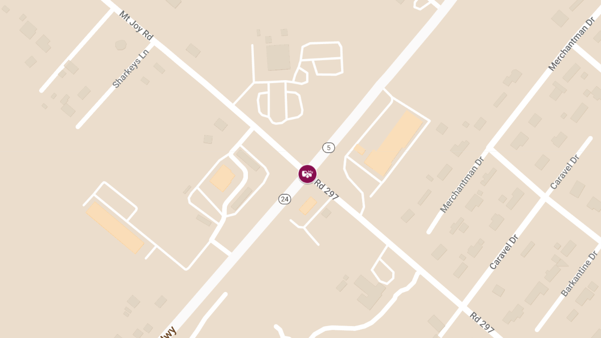 Two-Vehicle Accident with Injuries on Rte 24 near Mount Joy Rd