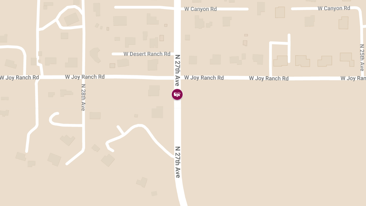Vehicle Accident Involving Horse Near 27th Ave and Joy Ranch Rd
