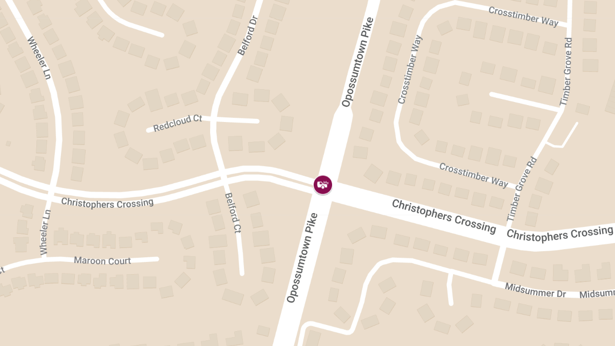 Vehicle Collision with Injuries at Christophers Crossing and Oppossumtown Pike
